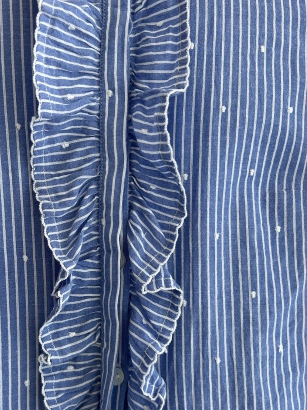 Sezane Ruffle Blouse 🩵 - Picture 4 of 6